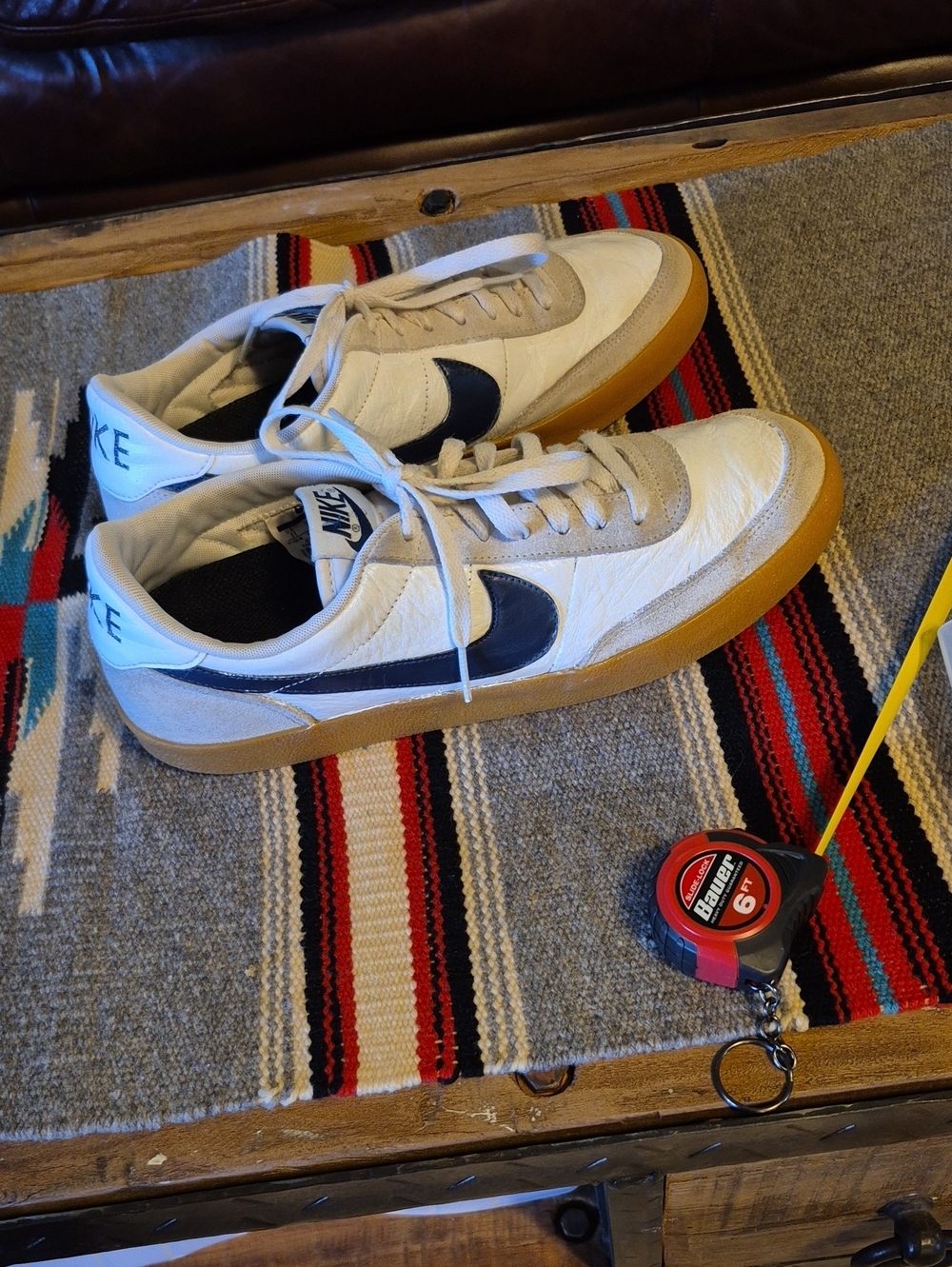 Nike KillShot 2 Collab With J Crew. White LeatherGray Suede,blue Check(#1063Sho)